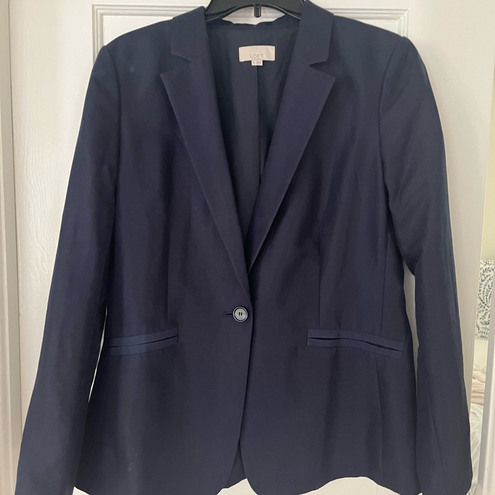 LOFT Blue Tailored Blazer
